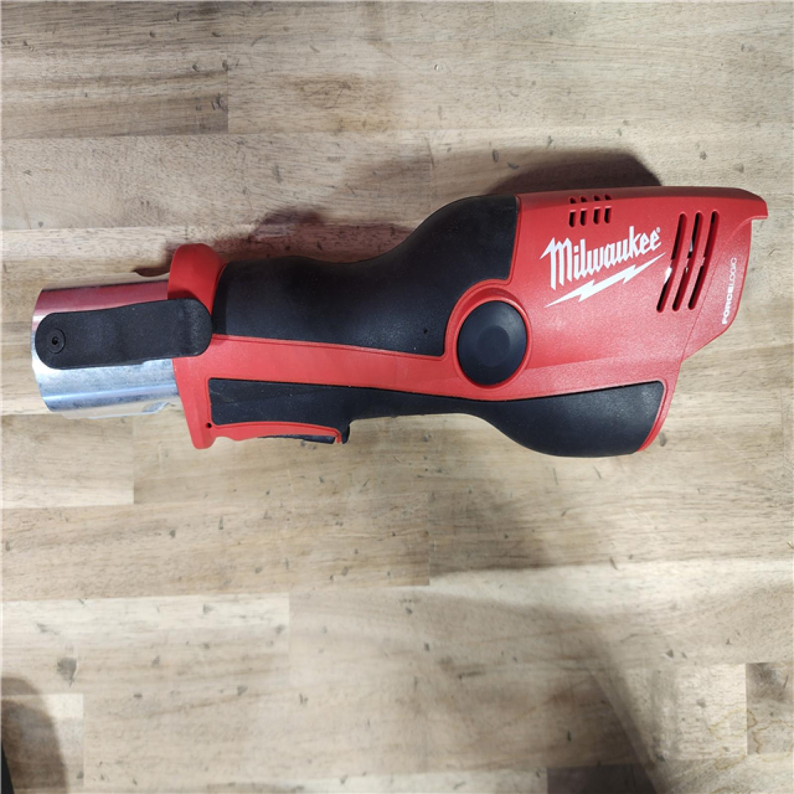 HOUSTON LOCATION - AS-IS MILWAUKEE 12-Volt Lithium-Ion Force Logic Cordless Press Tool Kit (3 Jaws Included) with Two 1.5 Ah Battery and Hard Case