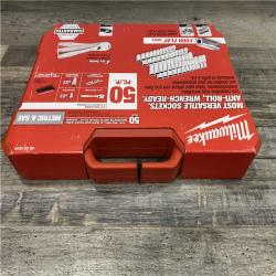 NEW - Milwaukee 1/4 in. Drive SAE/Metric Ratchet and Socket Mechanics Tool Set (50-Piece)