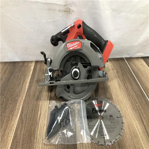 AS-IS Milwaukee FUEL 18V Lithium-Ion Brushless Cordless 6-1/2 in. Circular Saw (Tool-Only)