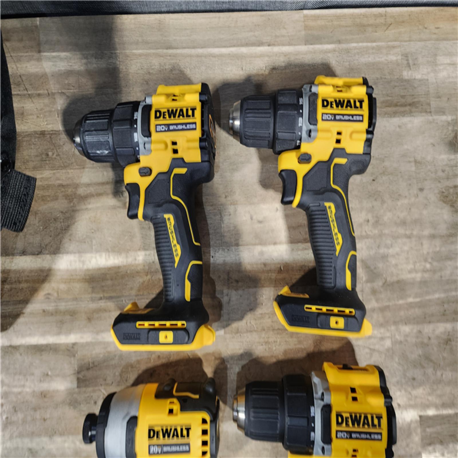 HOUSTON LOCATION - AS-IS DEWALT 4 TOOL COMBO KIT W/ (2) BATTERY & CHARGER