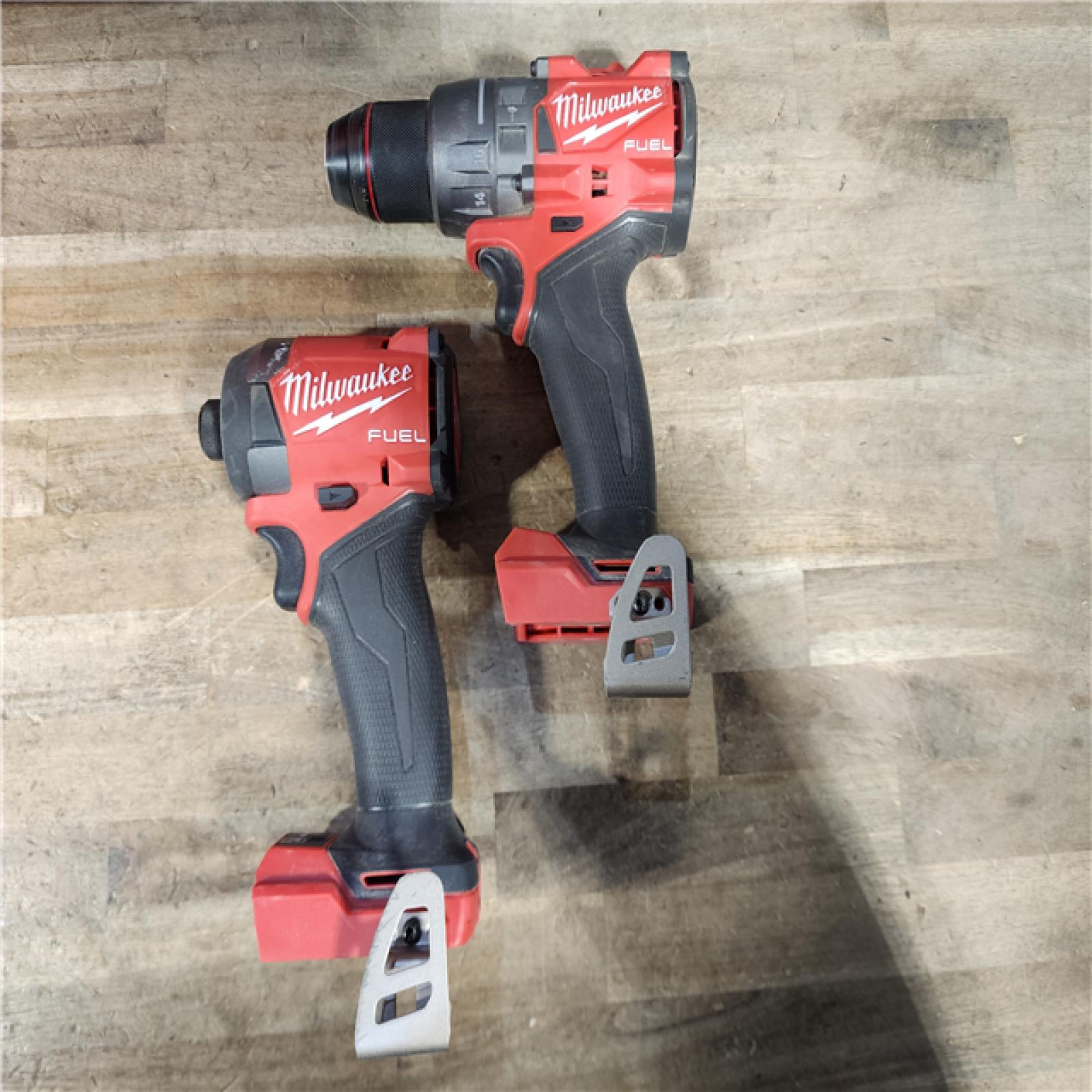 HOUSTON LOCATION - AS-IS Milwaukee FUEL 18V Lithium-Ion Brushless Cordless Hammer Drill and Impact Driver Combo Kit
