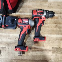 HOUSTON LOCATION - AS - IS Milwaukee 2 Tool Combo Kit W/ (2) Battery & Charger