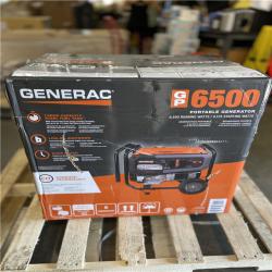 DALLAS LOCATION - Generac 8125 / 6500-Watt Gasoline Powered Portable Generator with COSense - GP6500