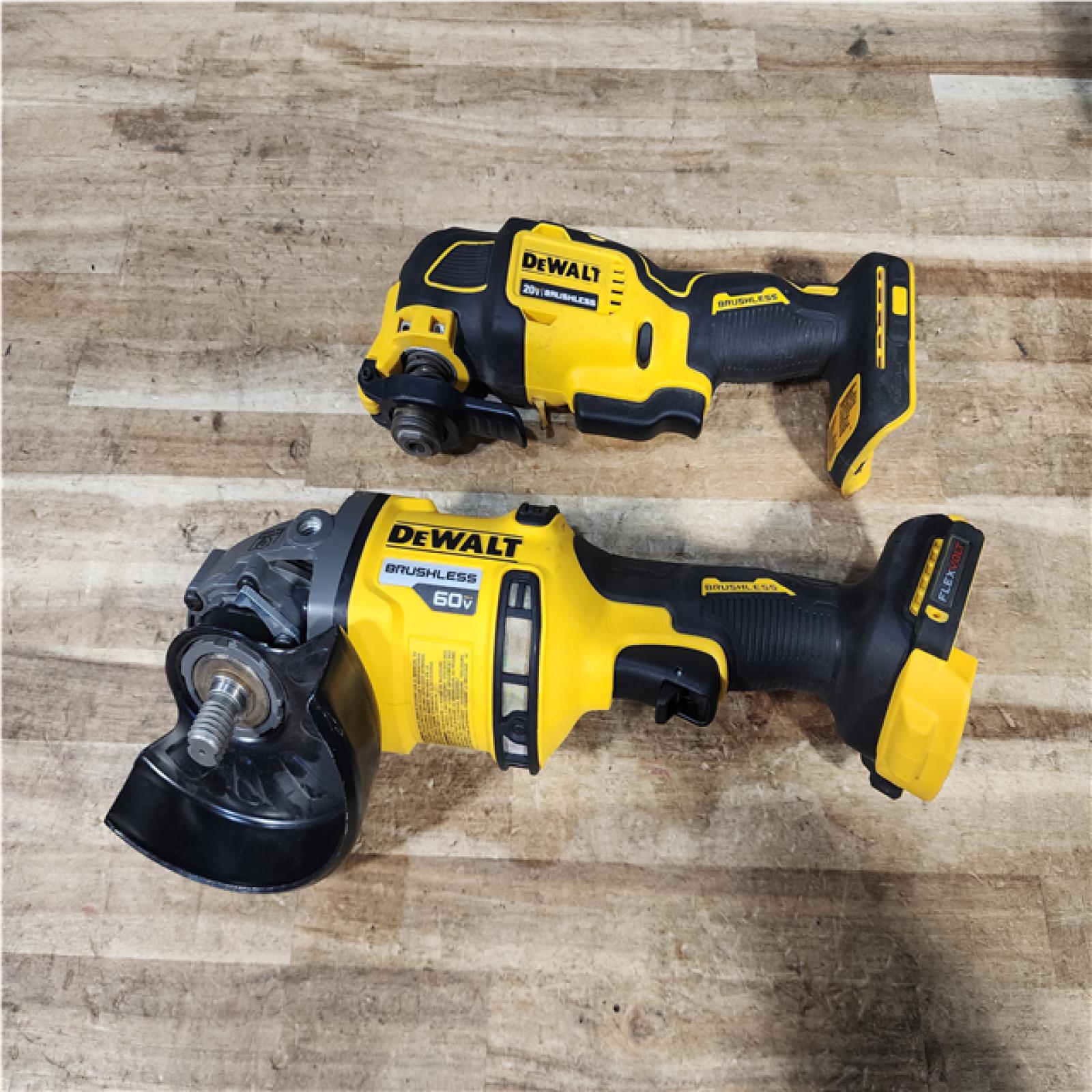 Houston Location AS-IS Dewalt Grinder and Oscillating Multi Tool
