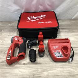 AS-IS Milwaukee 2505-22 M12 FUEL Lithium-Ion 3/8 in. Cordless Installation Drill Driver Kit