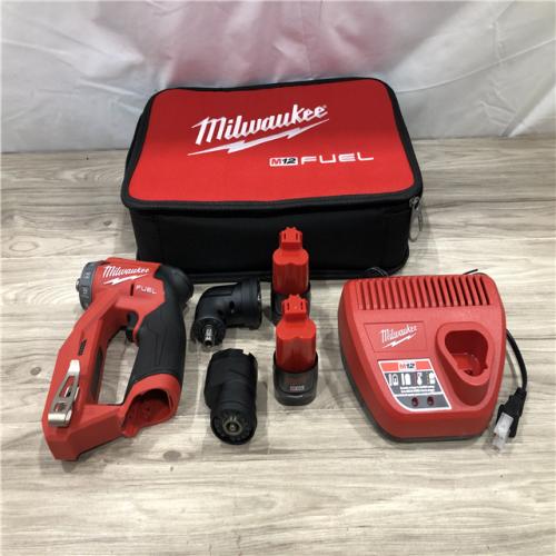 AS-IS Milwaukee 2505-22 M12 FUEL Lithium-Ion 3/8 in. Cordless Installation Drill Driver Kit