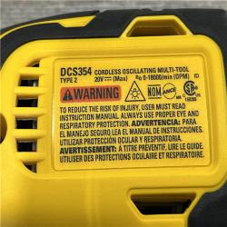 AS-IS DEWALT ATOMIC 20V MAX Cordless Brushless Oscillating Multi Tool Kit