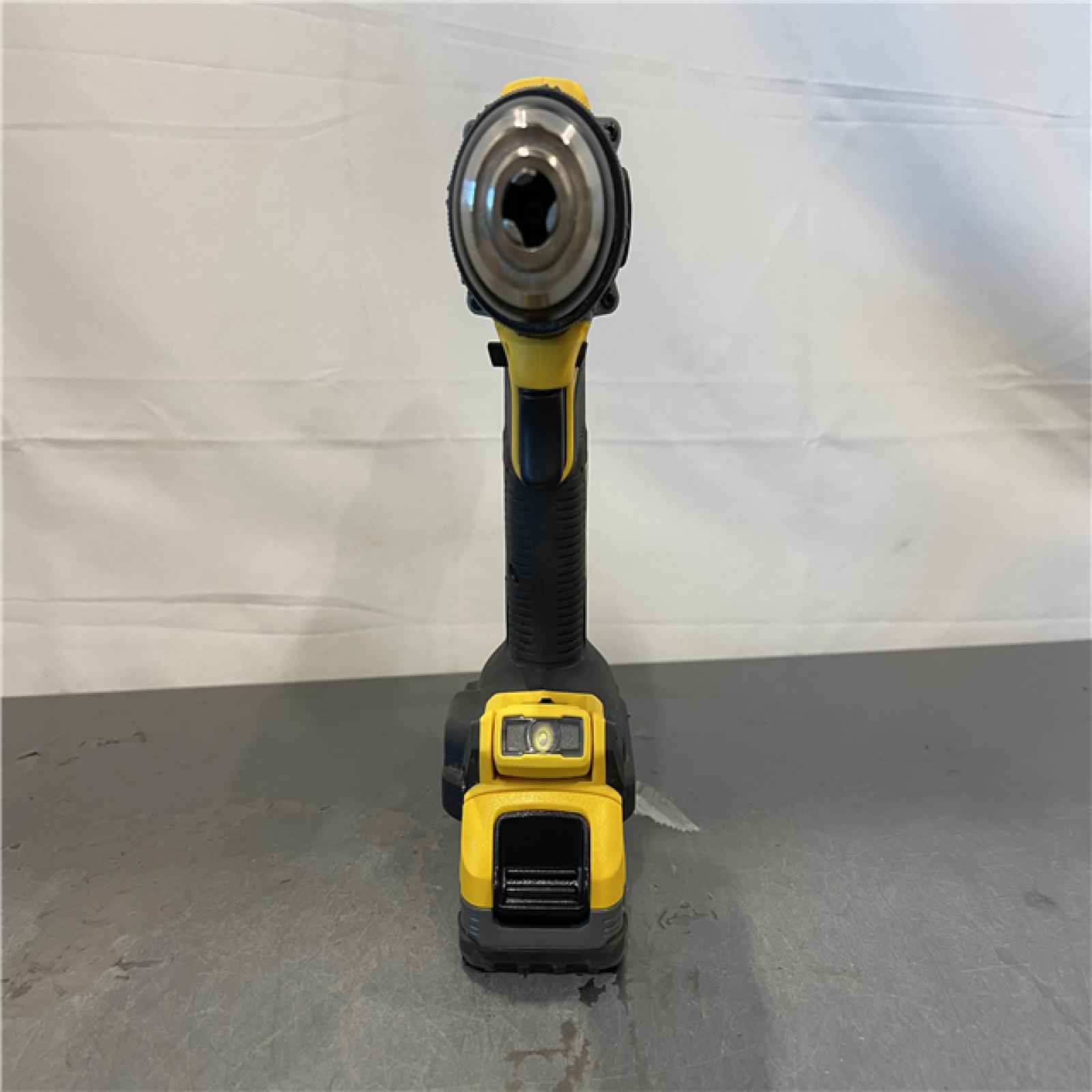AS-IS - DEWALT 20V Compact Cordless 1/2 in. Hammer Drill and 20V MAX POWERSTACK Compact Battery Starter Kit