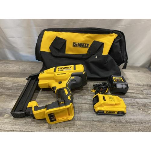 AS-IS DEWALT 20V MAX XR Lithium-Ion Cordless 18-Gauge Narrow Crown Stapler Kit