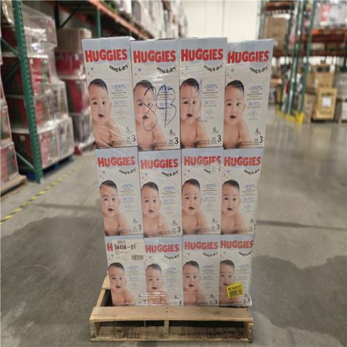 DALLAS LOCATION- NEW!- Huggies 168-Pack Size 3 Snug and Dry Diaper PALLET (36 UNITS)