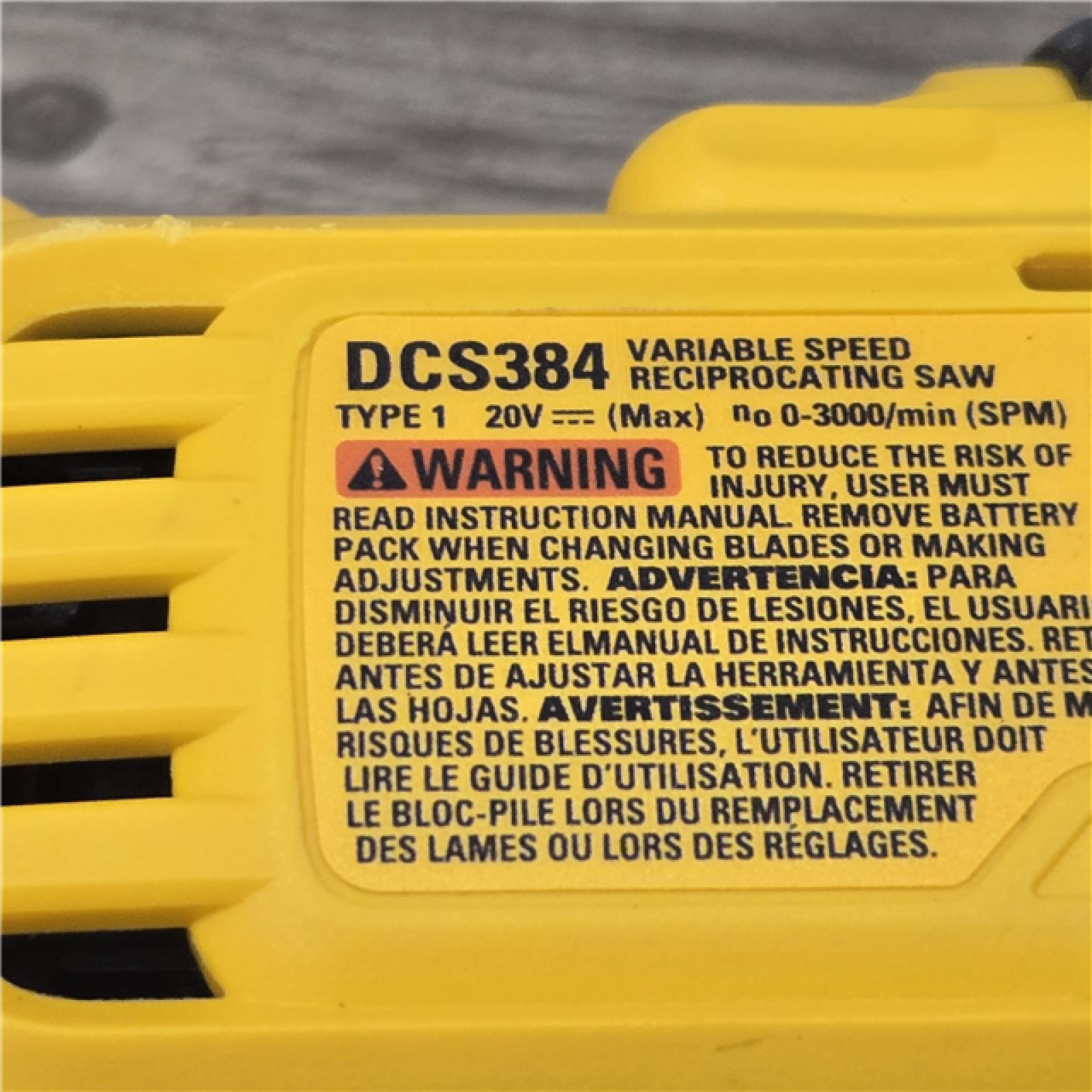 AS-IS DeWalt 20V MAX XR Cordless Reciprocating Saw (Tool-Only)