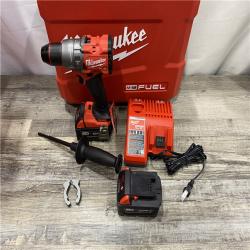 AS-IS Milwaukee FUEL 18V Lithium-Ion Brushless Cordless 1/2 in. Hammer Drill Driver Kit