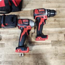 HOUSTON LOCATION - AS - IS Milwaukee 2 Tool Combo Kit W/ (2) Battery & Charger
