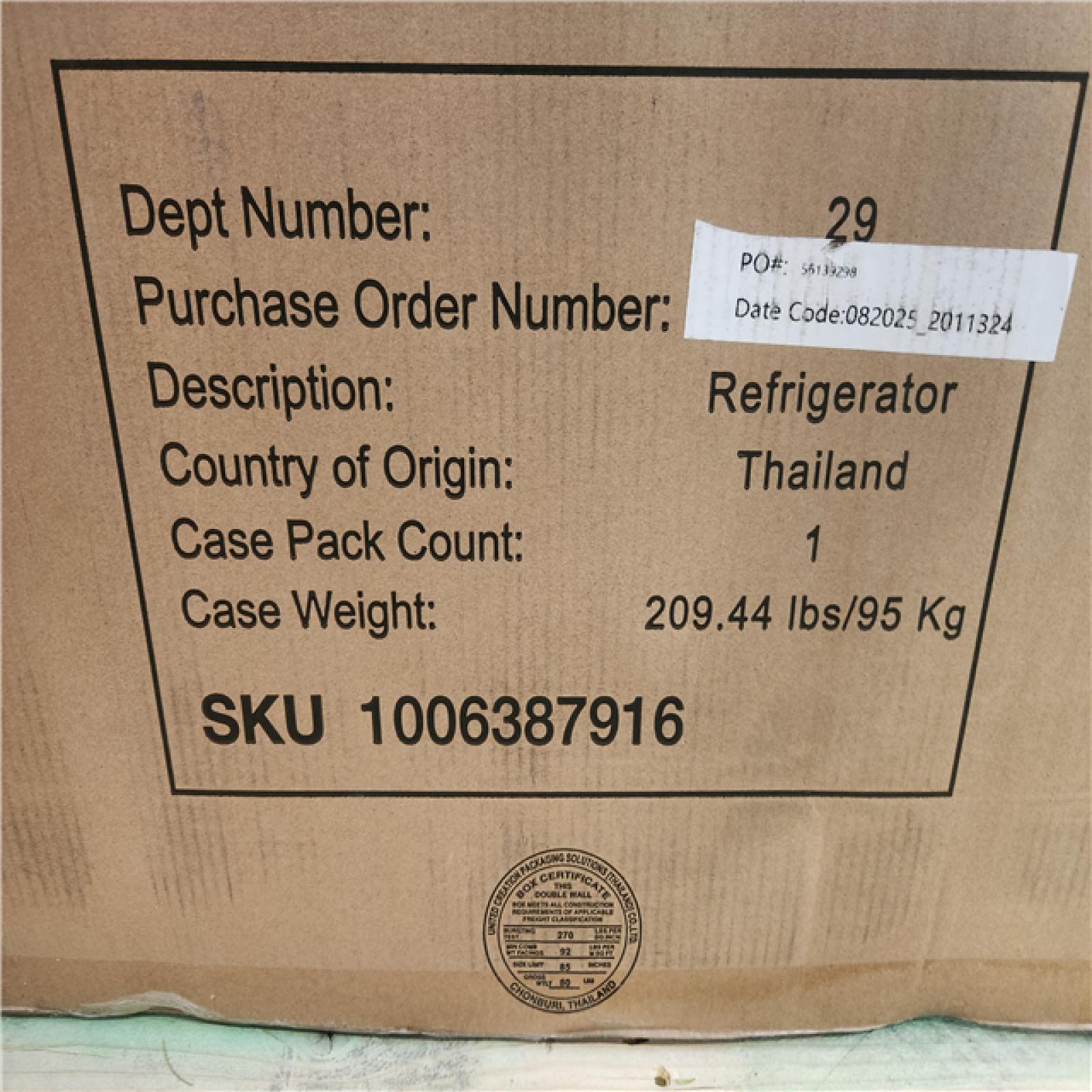 Phoenix NEW Vissani 18.7 cu. ft. Bottom Freezer Refrigerator in Stainless Steel (SEALED)