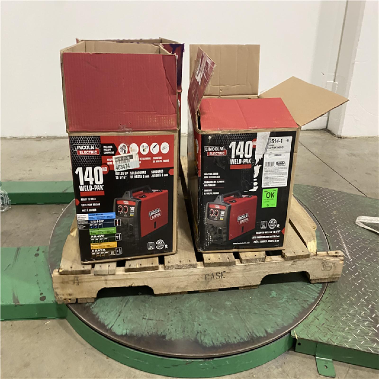 Dallas Location - As-Is Weld-Pak 140 Amp MIG and Flux-Core Wire Feed Welder (Lot Of 3)