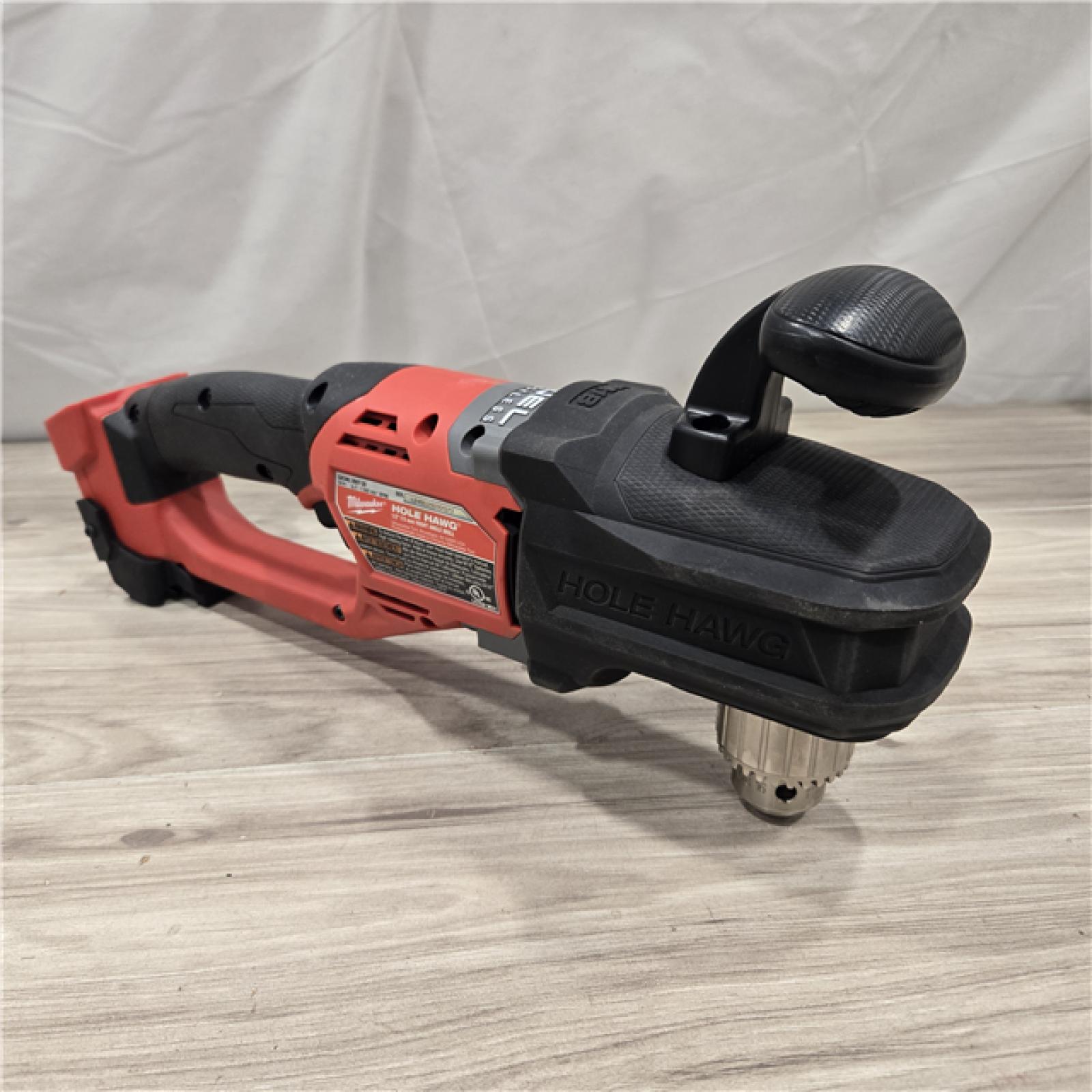 AS-IS Milwaukee M18 18V Fuel Hole Hawg 1/2  Right Angle Drill 2807-20 (Tool-Only)