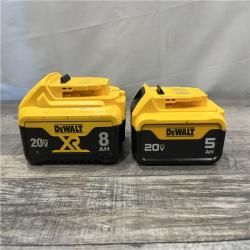 AS-IS DEWALT 20V Premium Lithium-Ion 5.0Ah Battery and 8.0Ah Battery
