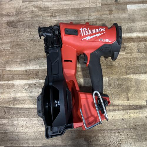 Houston Location AS-IS Milwaukee FUEL 18-Volt Lithium-Ion Brushless Cordless Coil Roofing Nailer (Tool Only)