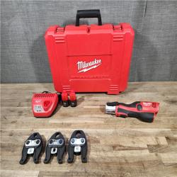 HOUSTON LOCATION - AS-IS (APPEARS LIKE NEW) M12 12-Volt Lithium-Ion Force Logic Cordless Press Tool Kit (3 Jaws Included) with Two 1.5 Ah Battery and Hard Case