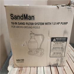 Phoenix LIKE NEW Blue Wave Sandman 18 in. 1.77 sq. ft. Sand Filter System with 1.0 HP Pump-above Ground