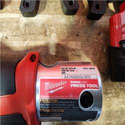 Houston Location AS-IS Milwaukee 12-Volt Lithium-Ion Force Logic Cordless Press Tool Kit