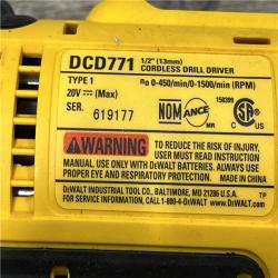 AS-IS DEWALT 20V MAX Cordless 1/2 in. Drill/Driver Kit
