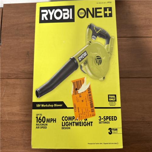 California NEW Ryobi One+ 18V Workshop Blower (Tool Only)
