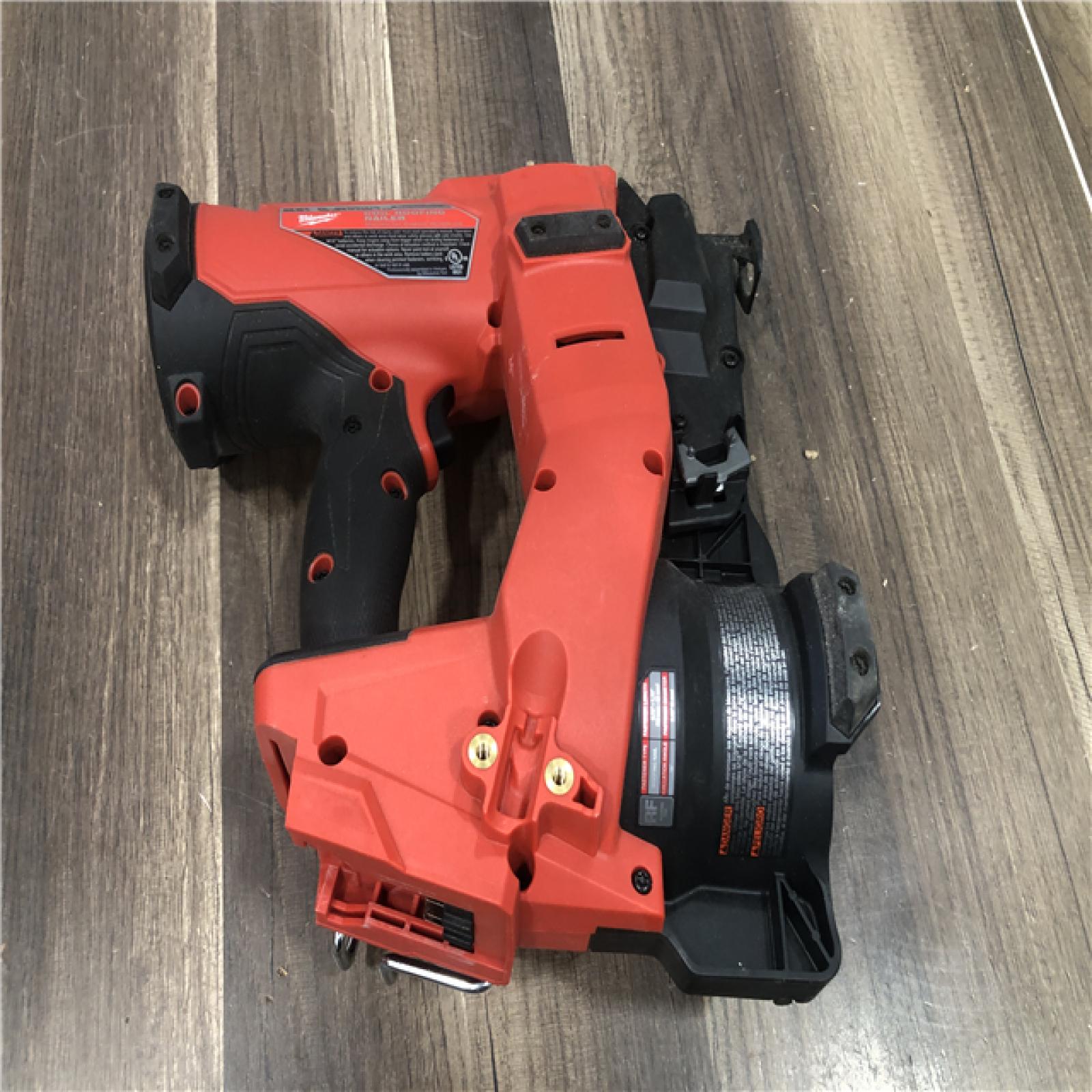 AS-IS Milwaukee FUEL 18-Volt Lithium-Ion Brushless Cordless Coil Roofing Nailer (Tool Only)