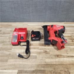 HOUSTON LOCATION - AS - IS Milwaukee FUEL 18-Volt Lithium-Ion Brushless Cordless 18-Gauge 1/4 in. Narrow Crown Stapler W/ BATTERY & CHARGER
