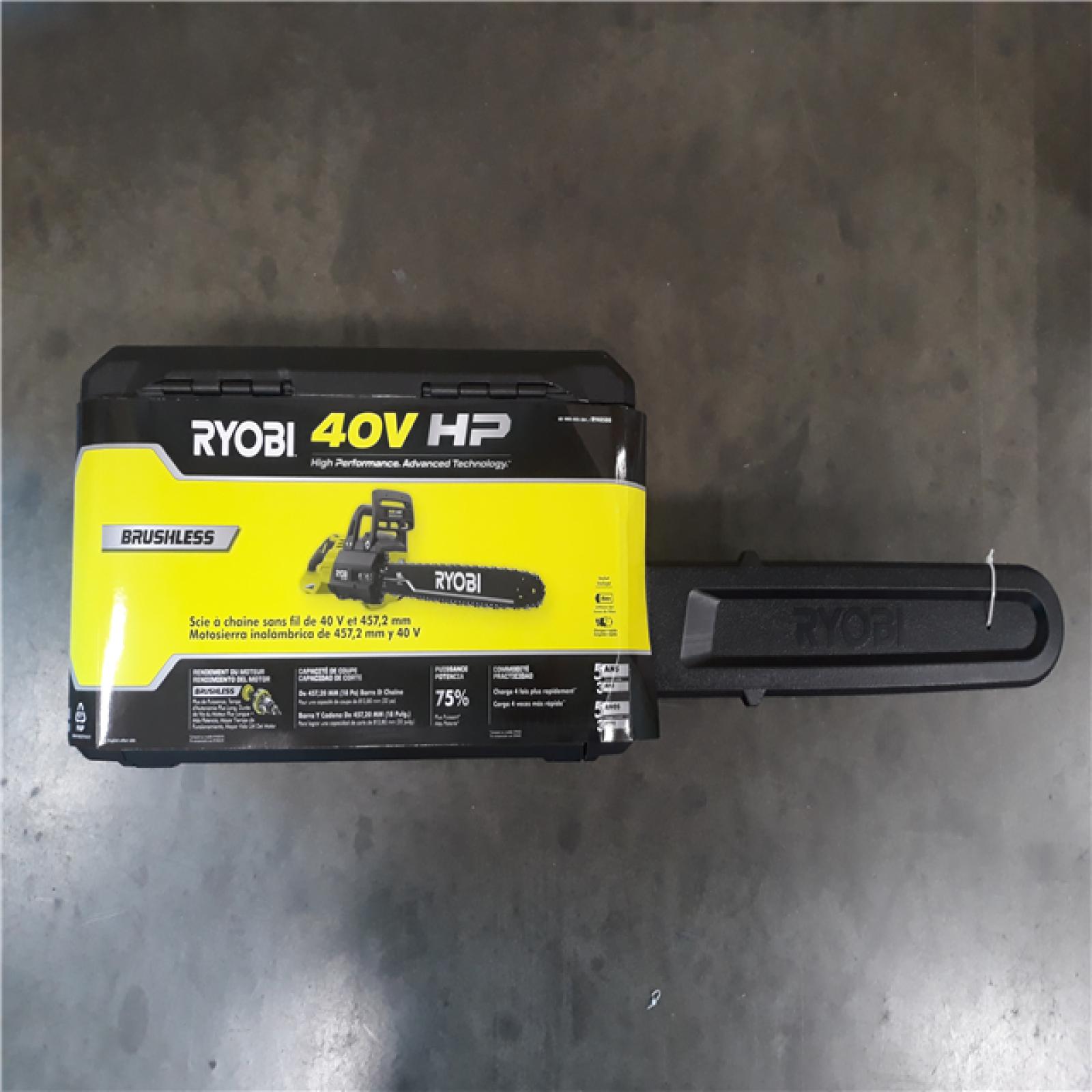 California New Ryobi  18 40V HP Chainsaw kit