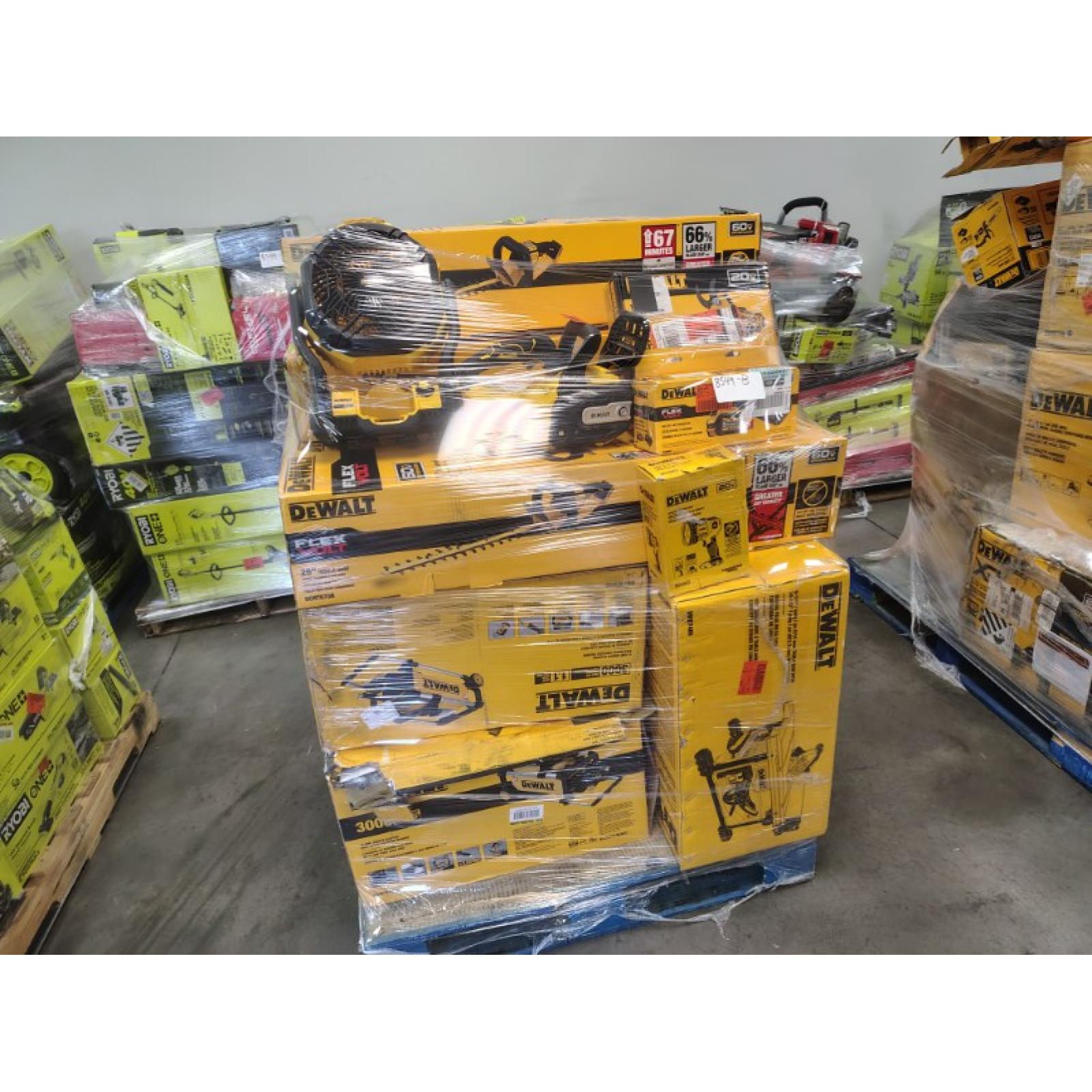 Pittston Location As-Is Power Tools Partial Truckload (12 Pallets) 8549-B