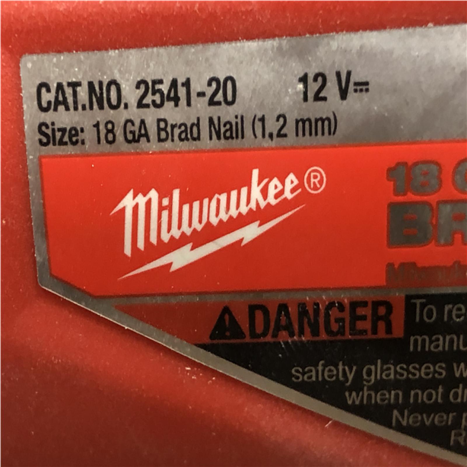 AS-IS Milwaukee FUEL 12-Volt Lithium-Ion Brushless Cordless 18-Gauge 1-1/2 in. Compact Brad Nailer (Tool Only)