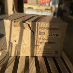 DALLAS LOCATION - PowerSmart 21 in. 3-in-1 Gas Push Lawn Mower