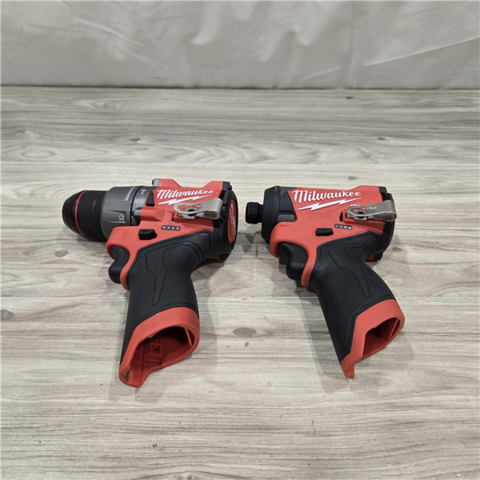 AS-IS Milwaukee 3497-22 12V  Hammer Drill and Impact Driver Combo Kit