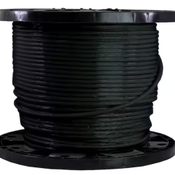 DALLAS LOCATION- CERROWIRE 500 ft. 6 Gauge Black Stranded Copper THHN Wire