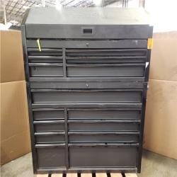 Phoenix Husky Tool Storage 52 in. W x 20 in. D Heavy Duty Rolling Tool Chest Combo in Matte Black