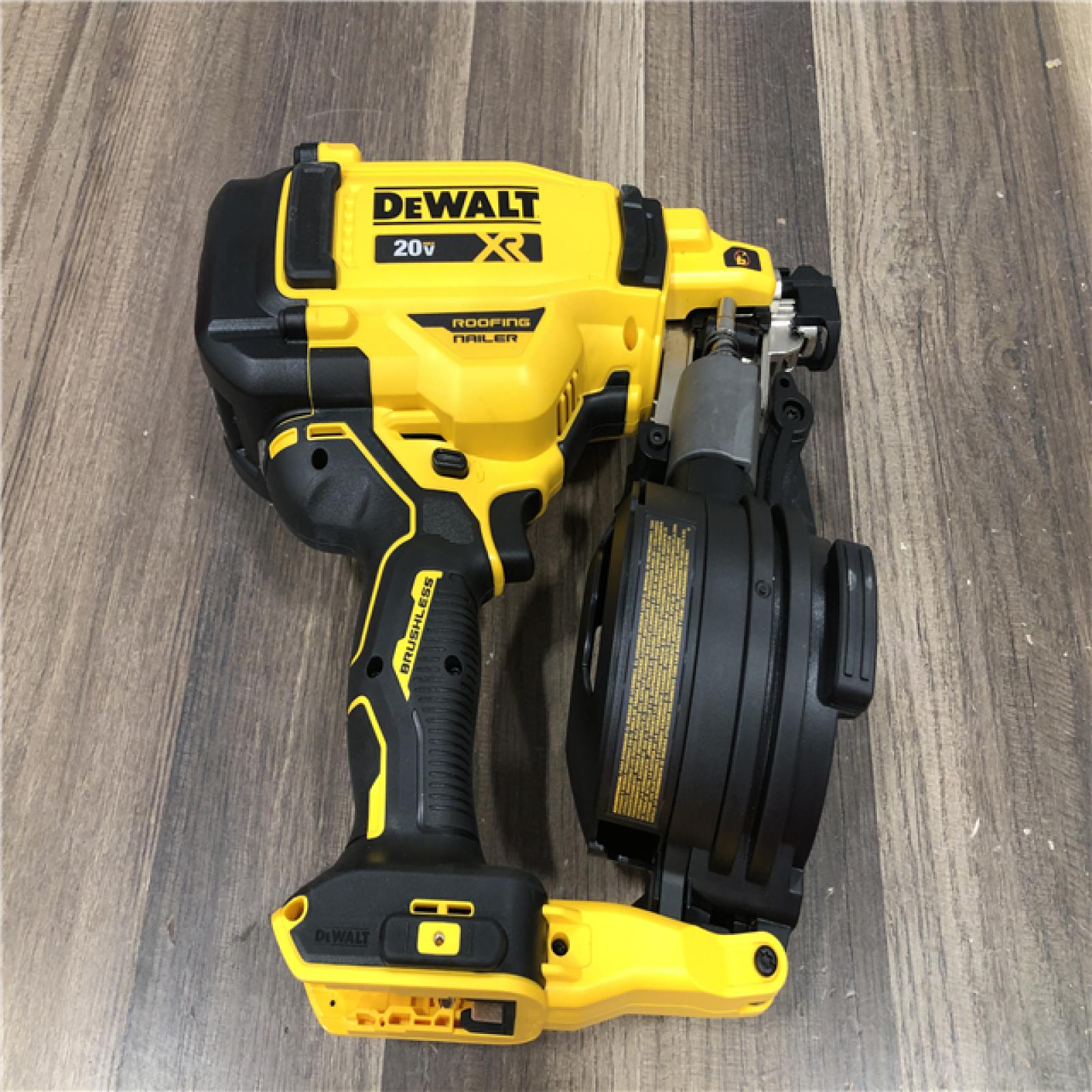 AS-IS DEWALT 20V MAX 15-Degree Electric Cordless Roofing Nailer (Tool Only)