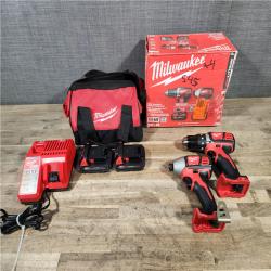 HOUSTON LOCATION - AS-IS Milwaukee M18 Brushed Cordless (2-Tool) Drill/Driver and Impact Driver Kit