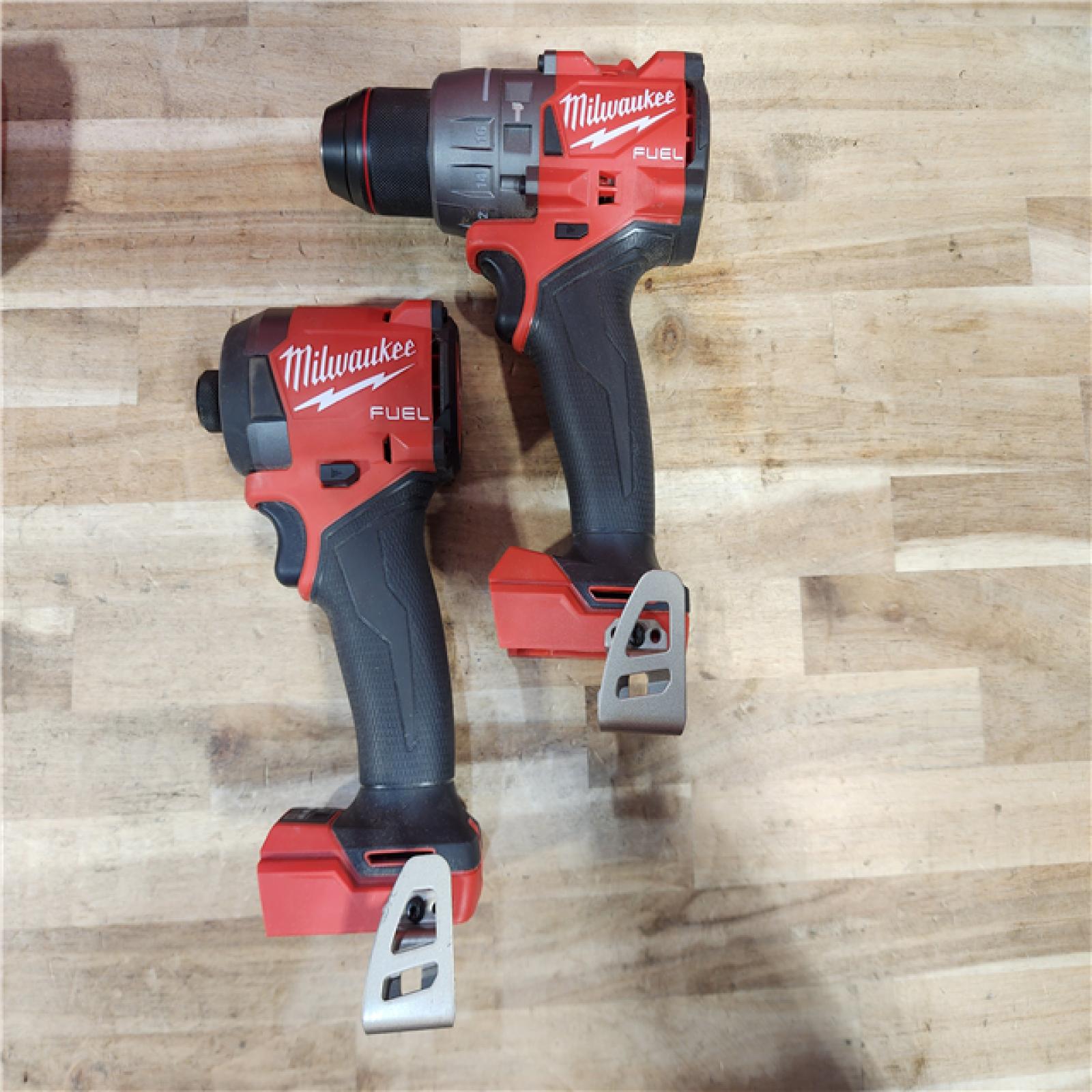 HOUSTON LOCATION - AS-IS Milwaukee FUEL 18V Lithium-Ion Brushless Cordless Hammer Drill and Impact Driver Combo Kit