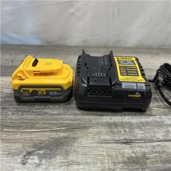 AS-IS DEWALT 20V MAX XR POWERSTACK Lithium-Ion Battery Starter Kit with 3.5Ah Battery and Charger