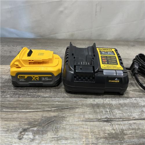 AS-IS DEWALT 20V MAX XR POWERSTACK Lithium-Ion Battery Starter Kit with 3.5Ah Battery and Charger