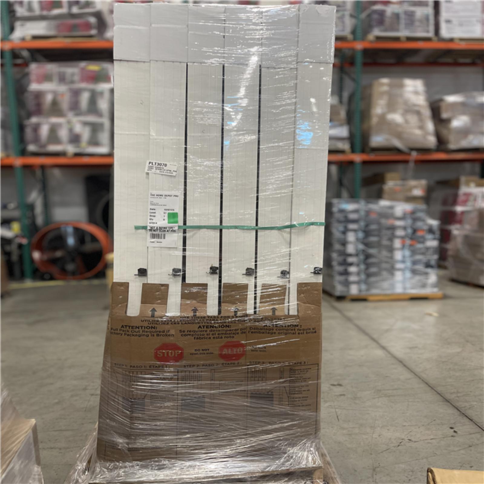 DALLAS LOCATION - Masonite 32 in. x 80 in. 6-Panel Left-Handed Solid-Core Textured Primed Composite Single Prehung Interior Door PALLET-(6 UNITS)