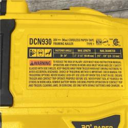AS-IS DEWALT 20V 30 Degree Cordless Framing Nailer (Tool-Only)