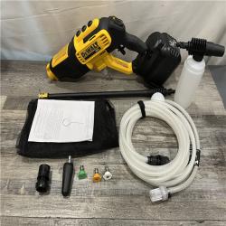 AS-IS DEWALT 20V MAX 550 PSI 1.0 GPM Cold Water Cordless Power Cleaner with 4-Nozzles (Tool Only)