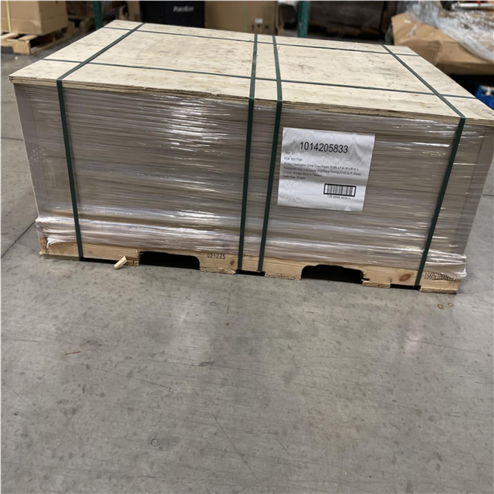 DALLAS LOCATION-Home Decorators Collection Coral Cove Hickory 12 MIL x 7 in. W x 60 in. L Waterproof Click Lock Luxury Vinyl Plank Flooring (23.62 sq. ft./Case) PALLET-(40 CASES)