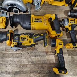 HOUSTON LOCATION - AS-IS (APPEARS LIKE NEW) Dewalt 20V MAX 9-Tool Power-Tool Combo Kit W/ Soft Case Including 2 Batteries & Charger