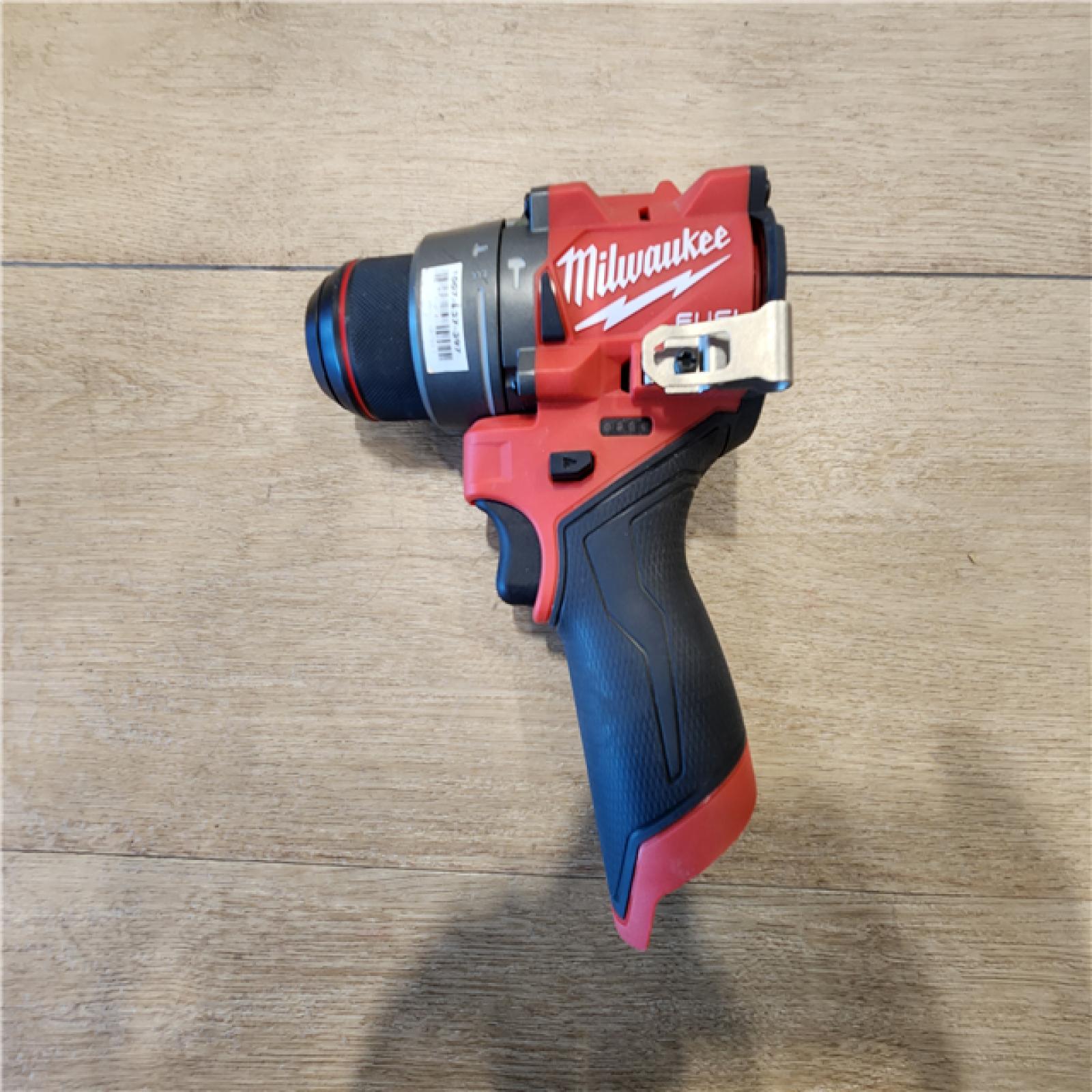 AS-IS- Milwaukee  FUEL 12V Lithium-Ion Brushless Cordless 1/2 in. Hammer Drill (Tool-Only)