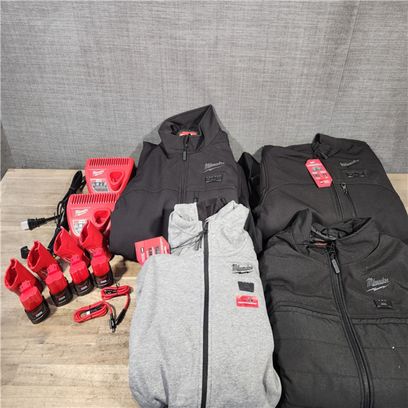 HOUSTON LOCATION - AS-IS MILWAUKEE 4 HEATED CLOTHING COMBO KIT