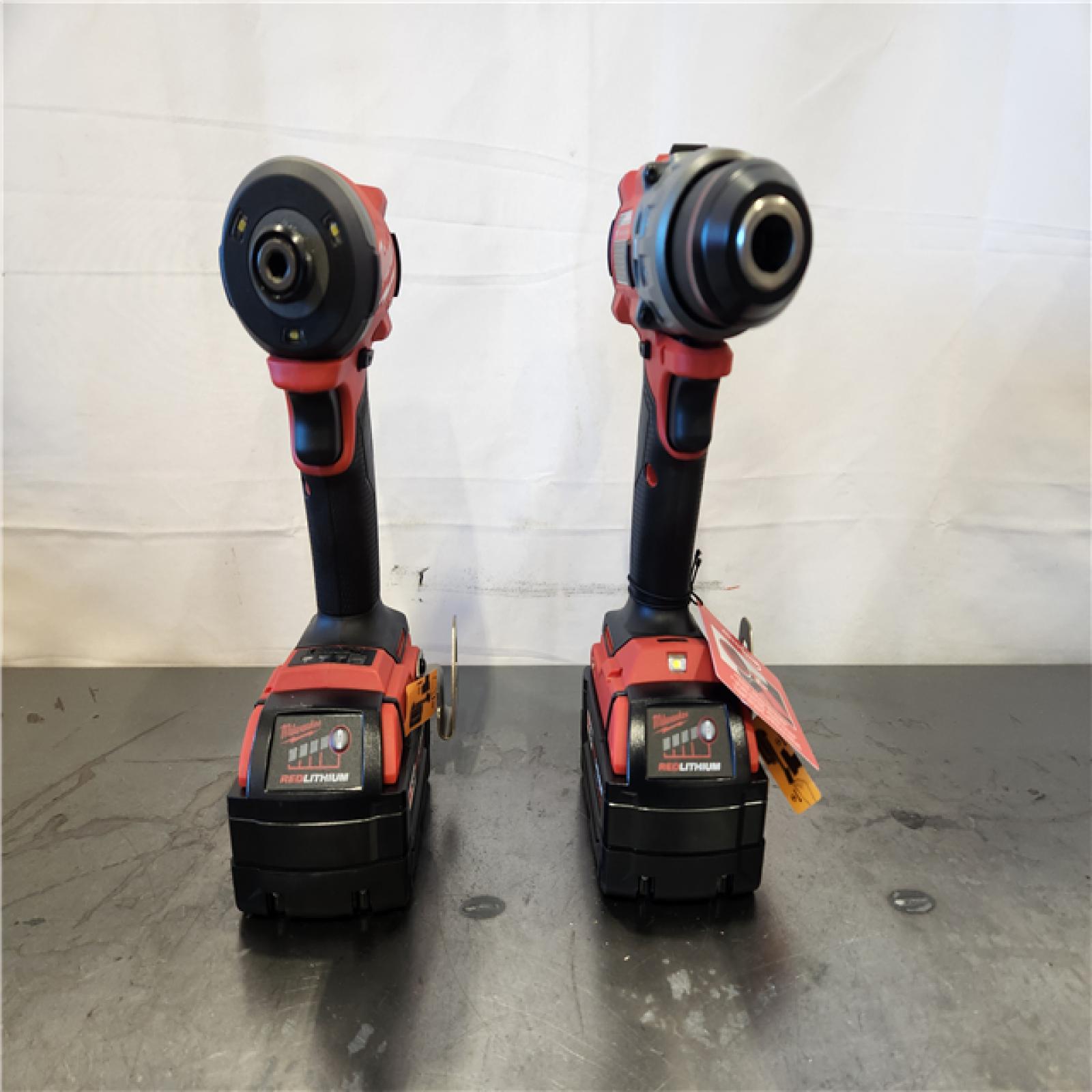 AS-IS- Milwaukee FUEL 18V Lithium-Ion Brushless Cordless Hammer Drill and Impact Driver Combo Kit