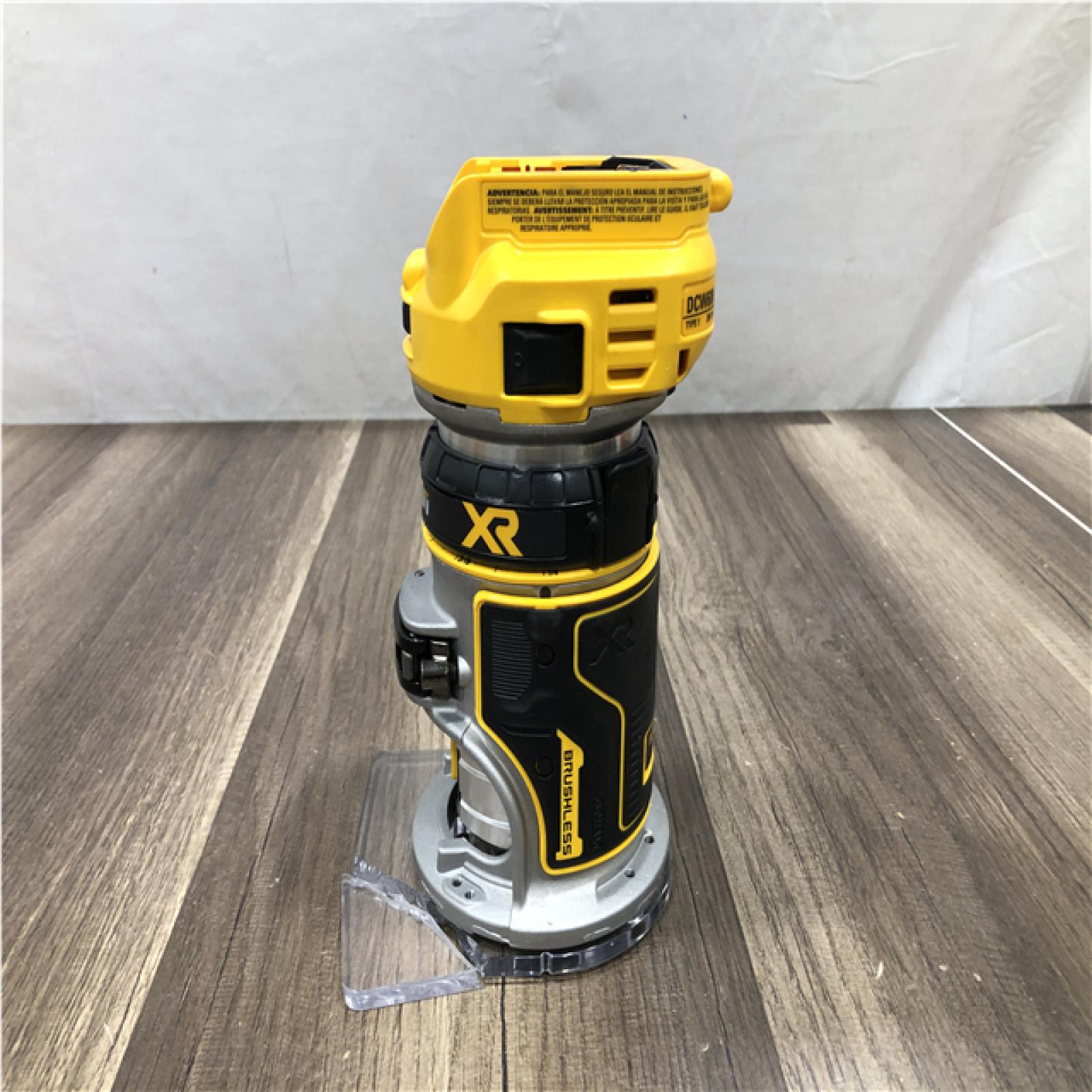 AS-IS DEWALT 20V MAX XR Cordless Brushless Fixed Base Compact Router (Tool Only)